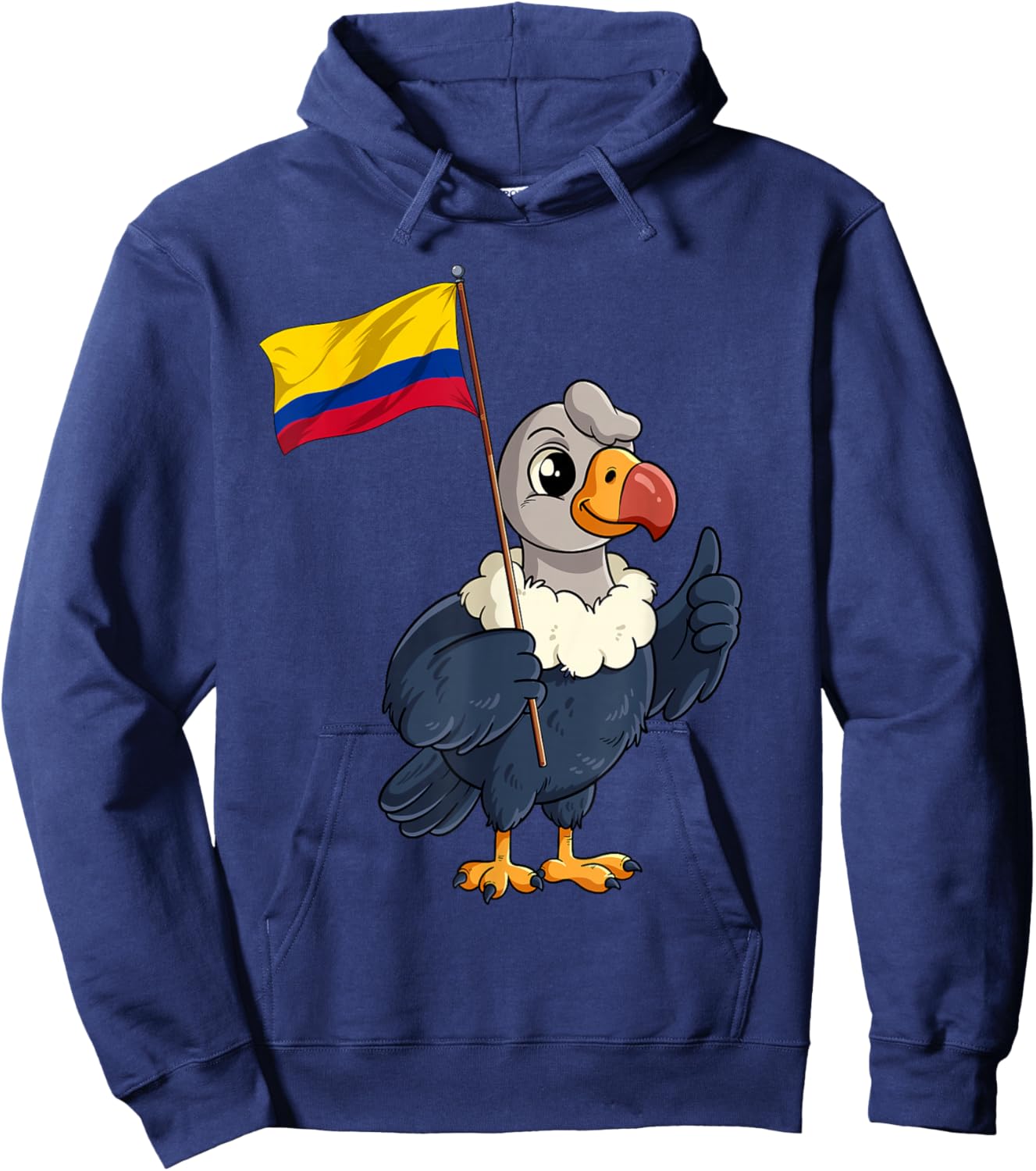 Andean Condor Colombia Flag Hoodie - Hoodie | Navy