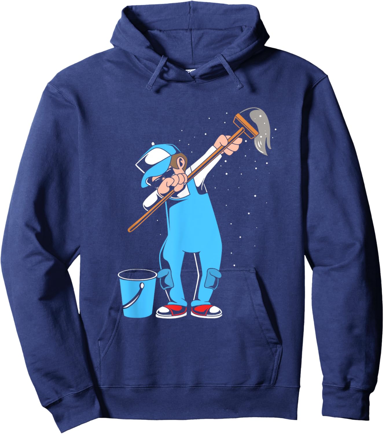 Funny School Custodian Janitor Dabbing Hoodie - Hoodie | Navy