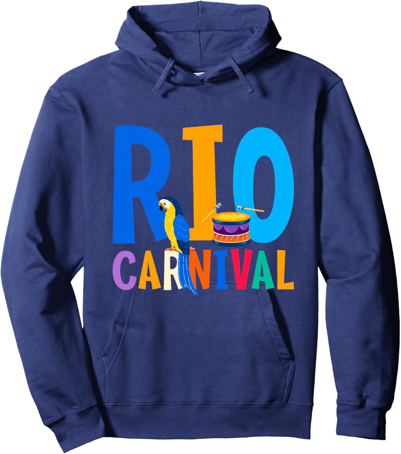 Masque de Carnaval de Rio - Souvenir brésilien Haut de Gamme Hoodie - Hoodie | Navy