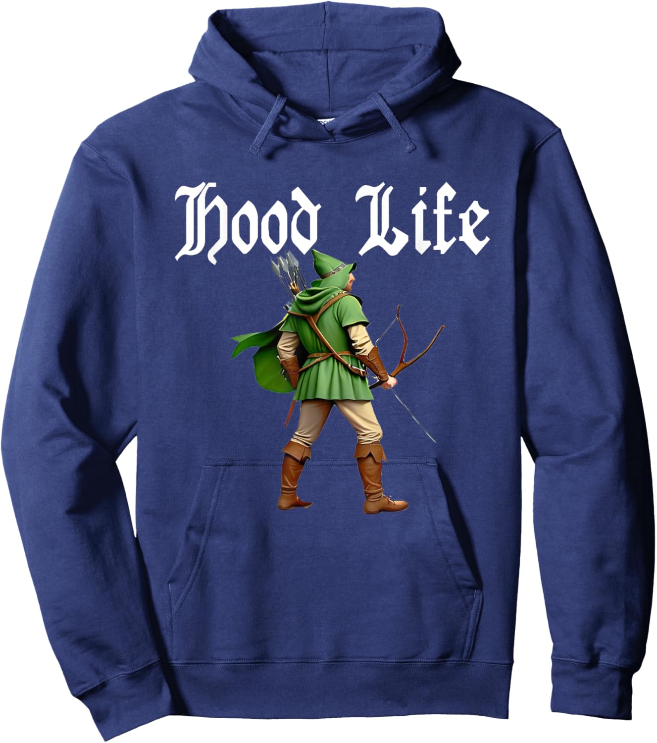 Hood Life - Robin Hood Parody Hoodie - Hoodie | Navy