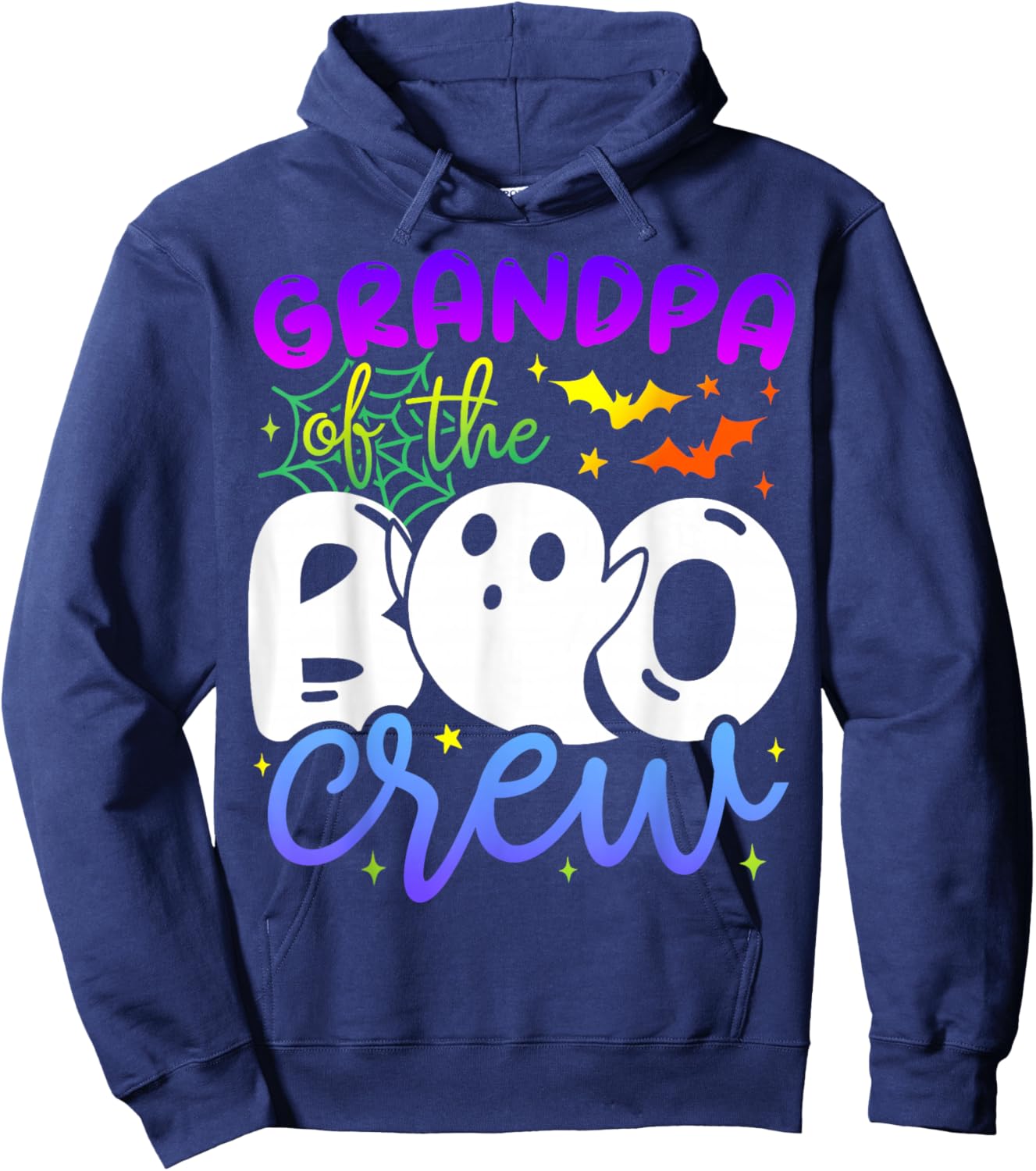 Grandpa of The Boo Crew Costume Halloween Family Matching Hoodie - Hoodie | Navy