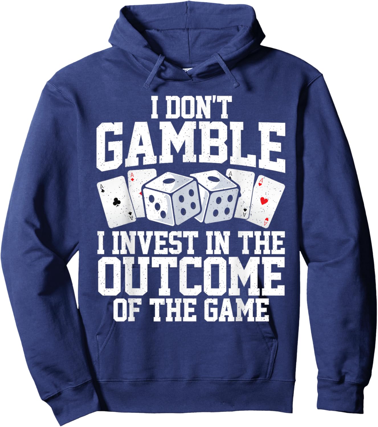 Funny Gambling Art Women Casino Poker Player Gambler Hoodie - Hoodie | Navy