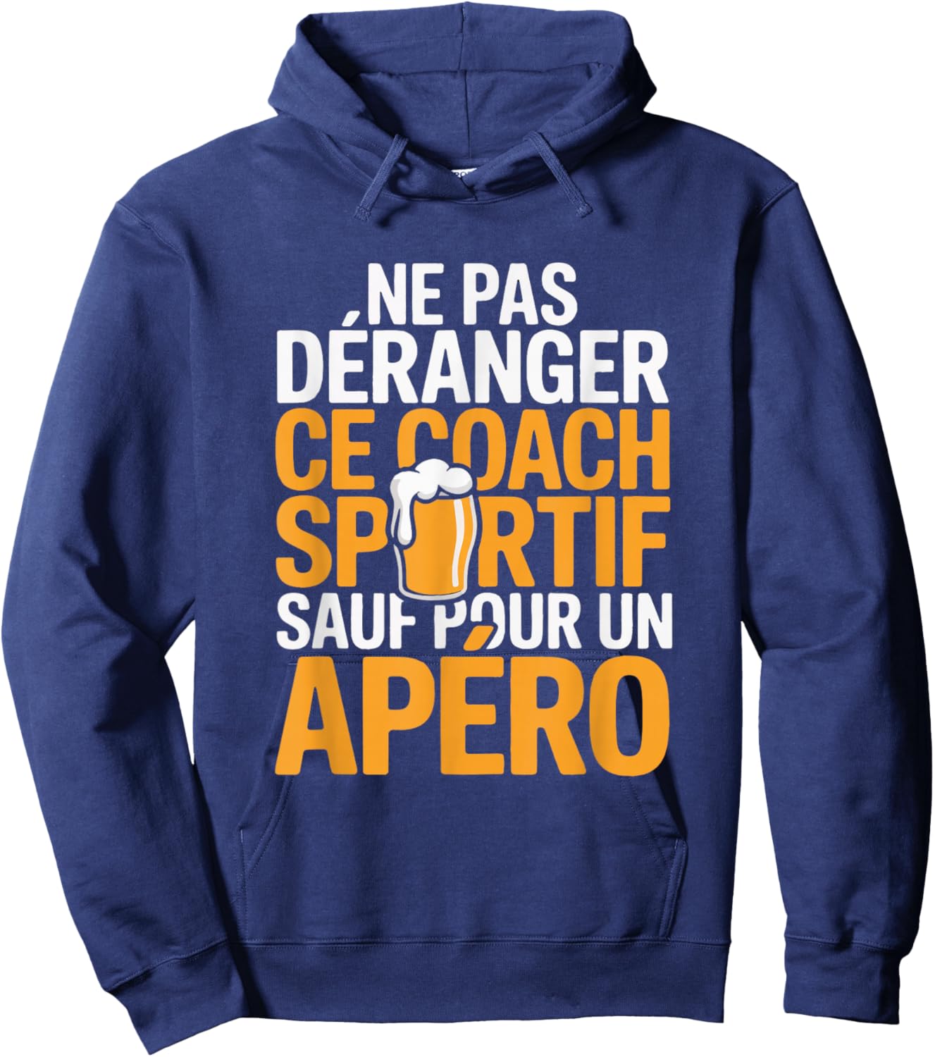 Men's Sports Coach Aperitif Humour Gift Funny Beer Hoodie - Hoodie | Navy