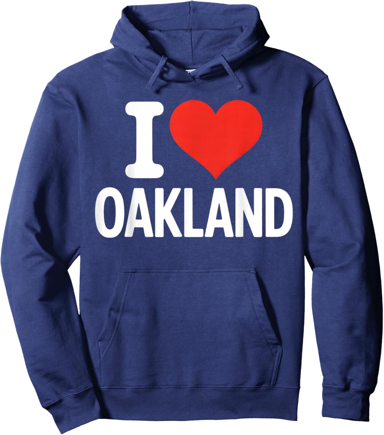 I Heart Oakland Bay Area 510 California Hometown City Roots Hoodie - Hoodie | Navy