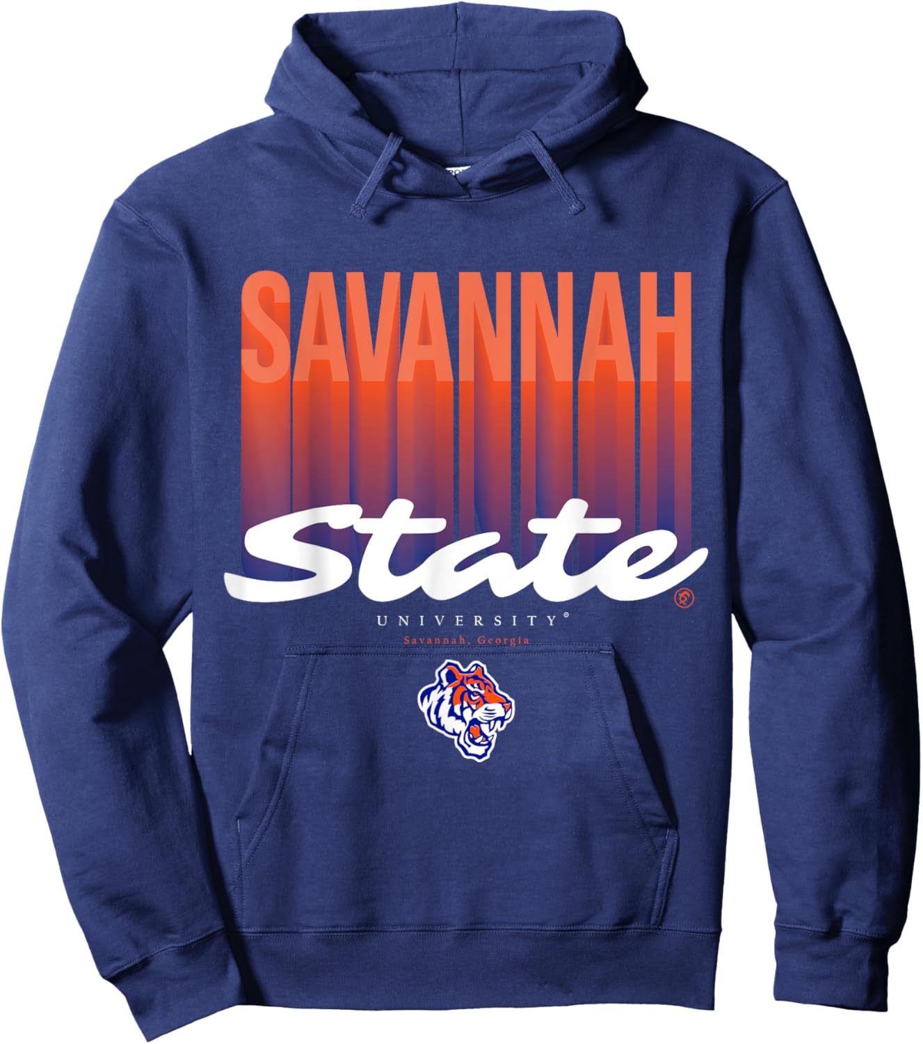 The Yard Essentials - Savannah State University - SSU Fade Hoodie - Hoodie | Navy