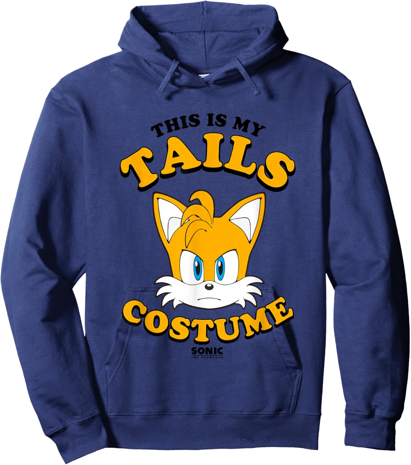 Sonic The Hedgehog Halloween This Is My Tails Costume Hoodie - Hoodie | Navy