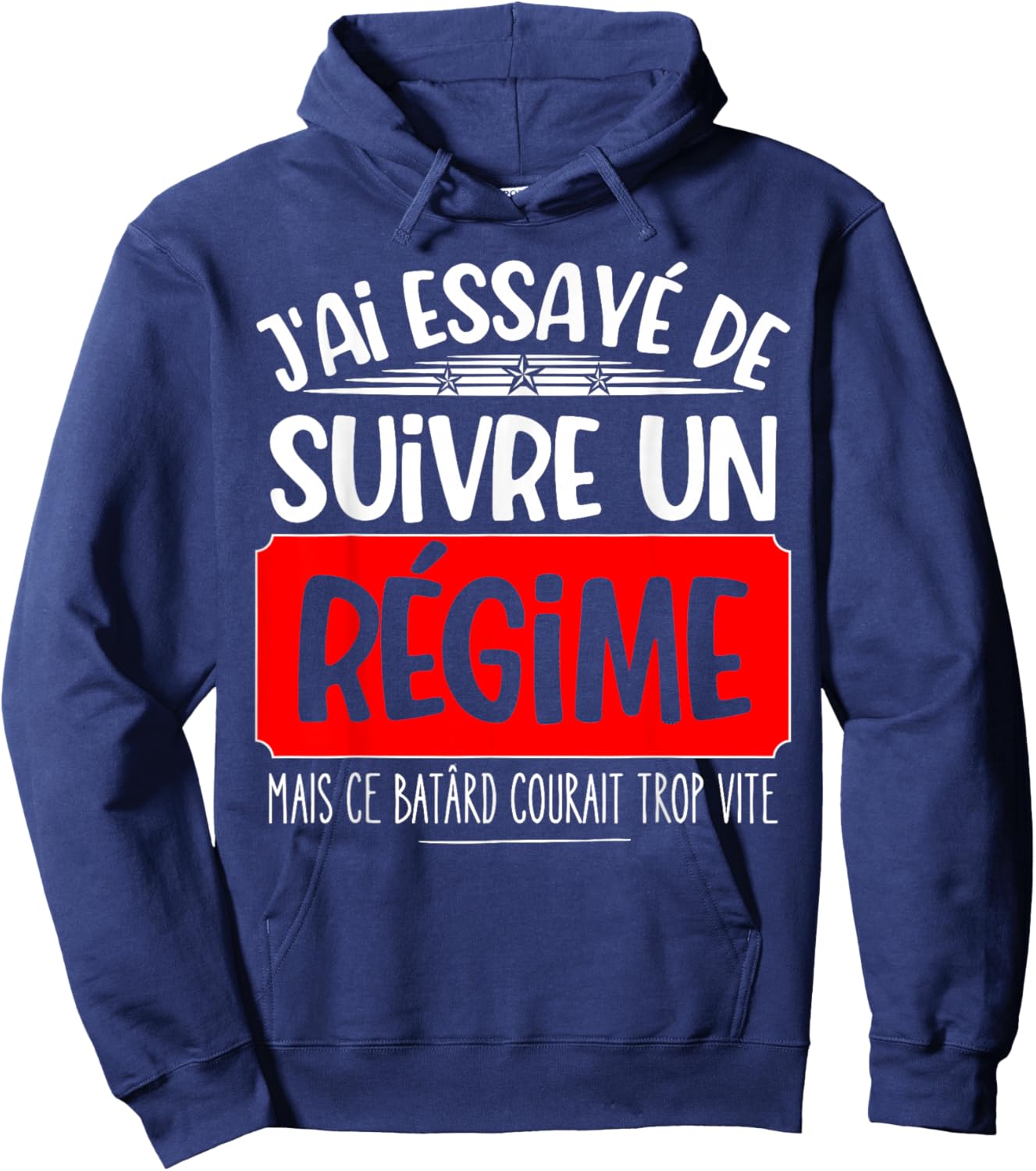 Diet But He Run Too Fast Humor Diet Hoodie - Hoodie | Navy
