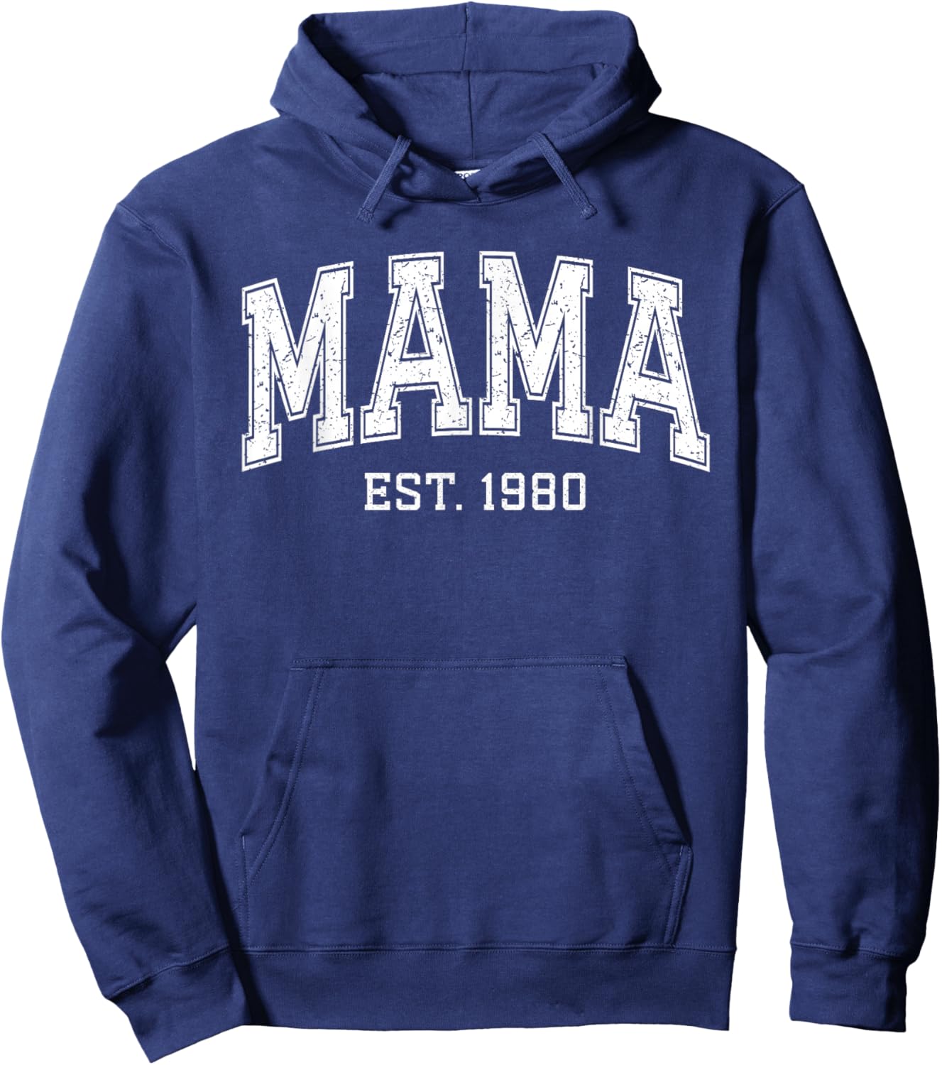 Mama Est 1980 Custom Mom Personalized Mothers Day Customized Hoodie - Hoodie | Navy