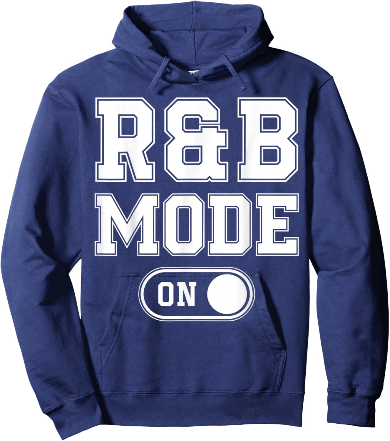 R&B Mode On Funny Soul Singer Gift Karaoke Music Lover Hoodie - Hoodie | Navy