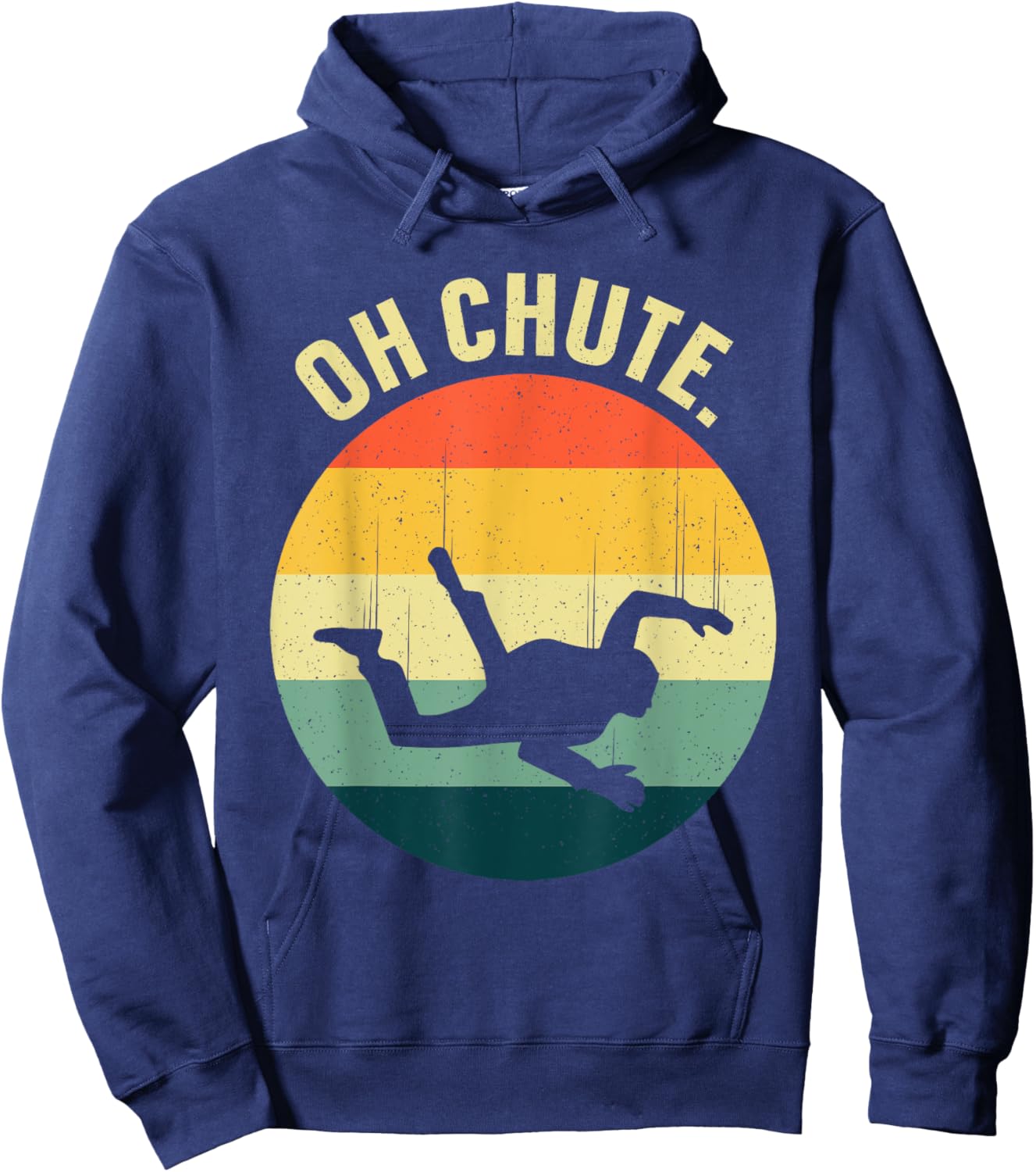 Skydiving Art Women Parachute Skydiver Paragliding Hoodie - Hoodie | Navy