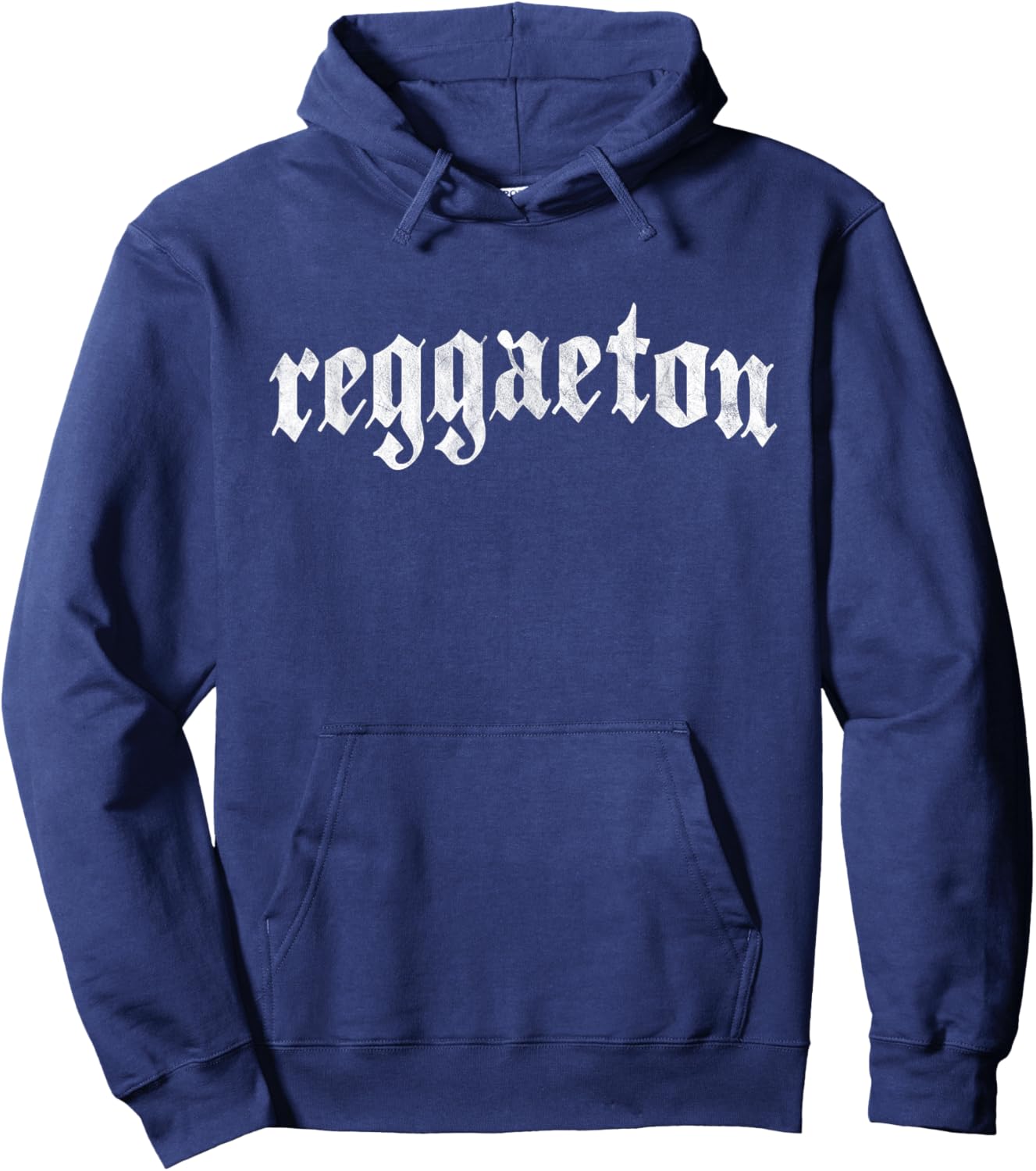 Reggaeton - Latin Music Dance Vintage Distressed Hoodie - Hoodie | Navy