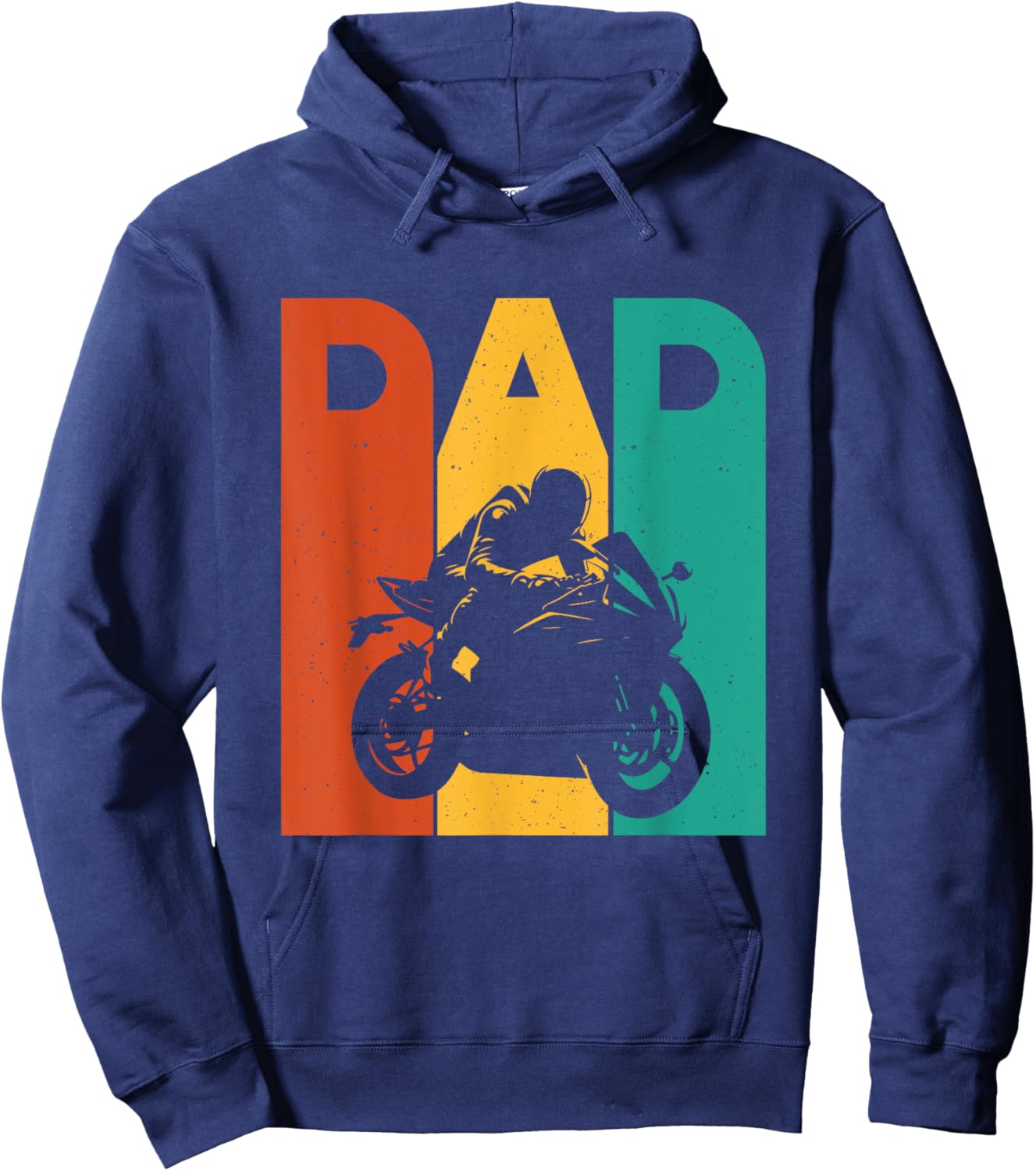 Dad - Biker Motorcycle Motorcycling Hoodie - Hoodie | Navy
