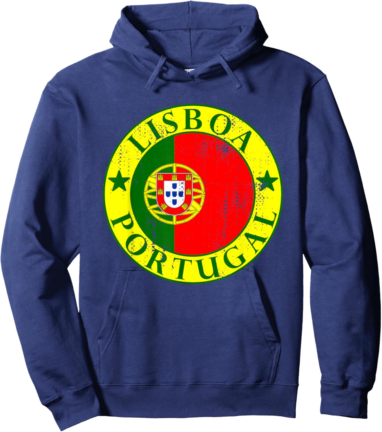 Lisboa, Portugal Flag, Portugal Travel, Lisbon Hoodie - Hoodie | Navy