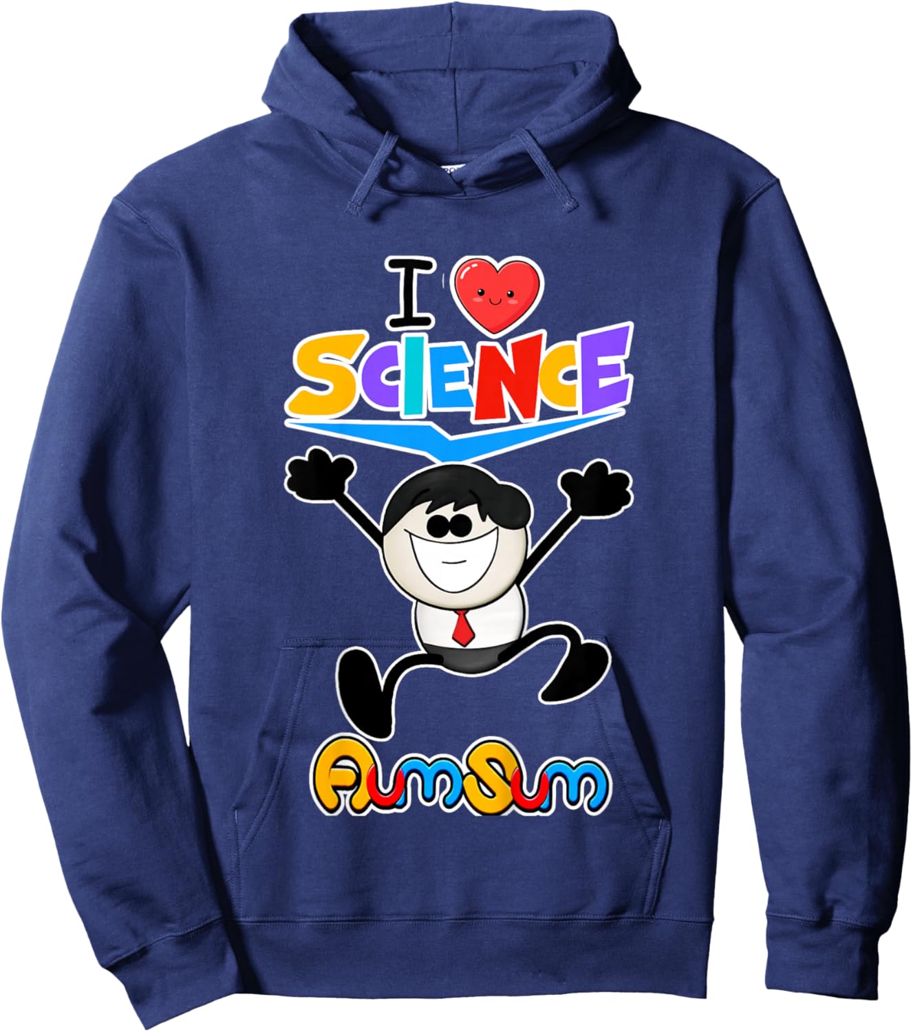 Kids AumSum: I Love Science Hoodie - Hoodie | Navy