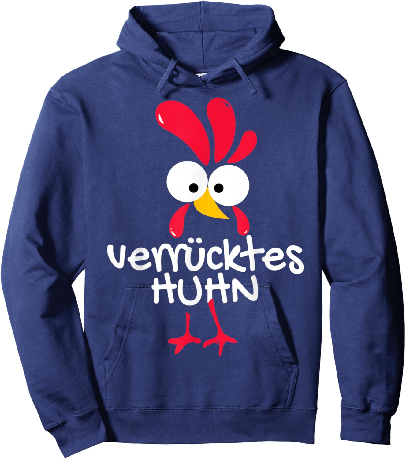 Carnival Costume Replacement Partner Funny Outfit Crazy Chicken Hoodie - Hoodie | Navy