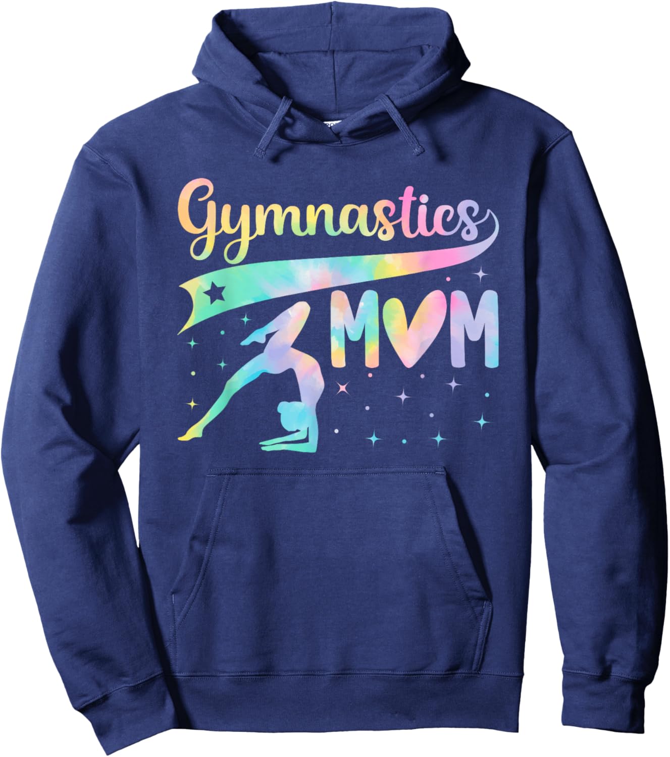 Gymnastics Mom Tie Dye Handstand Girls Women Gymnast Hoodie - Hoodie | Navy