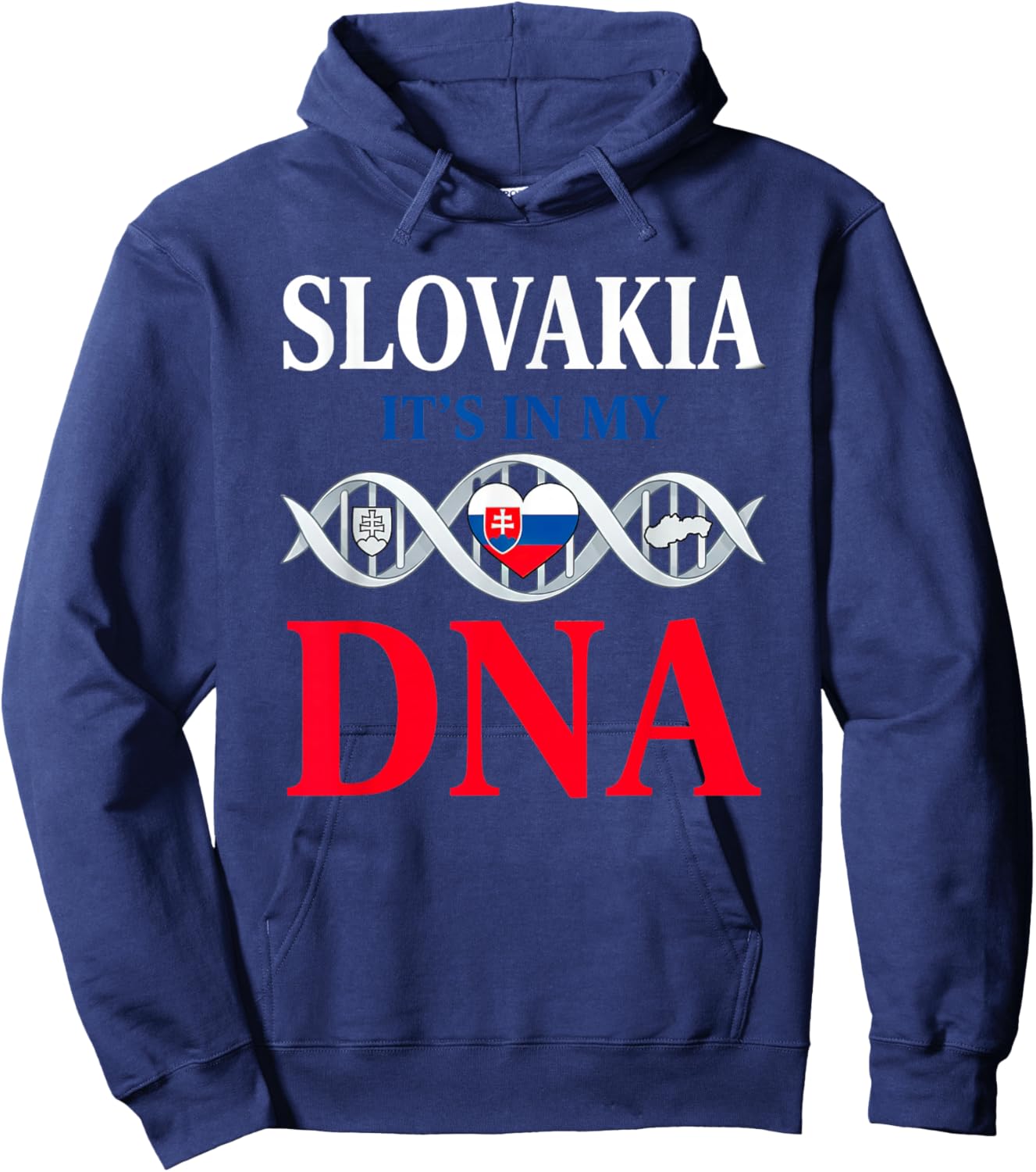 Slovakia Souvenir Slovak Travel Slovenský Graphic Hoodie - Hoodie | Navy