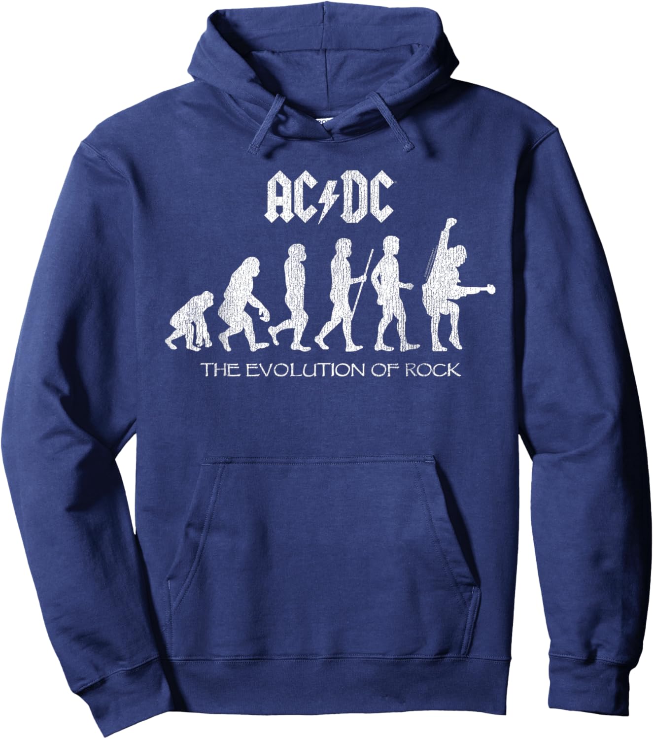 Officiel AC/DC Evolution of Rock Artwork ACDC Rock Hoodie - Hoodie | Navy