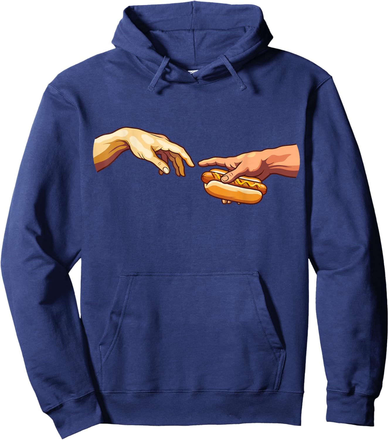 Hot Dog The Creation Funny Hoodie - Hoodie | Navy