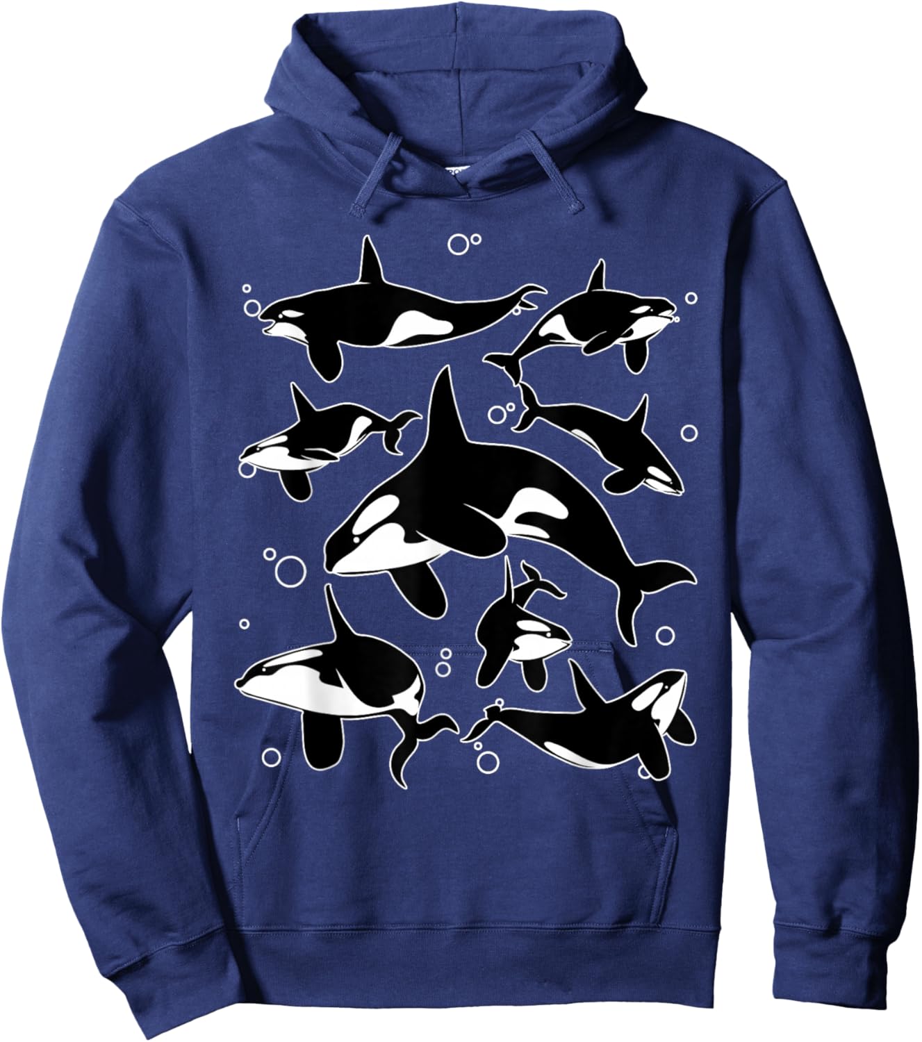 Funny Orca Design Women Killer Whales Orca Lover Hoodie - Hoodie | Navy