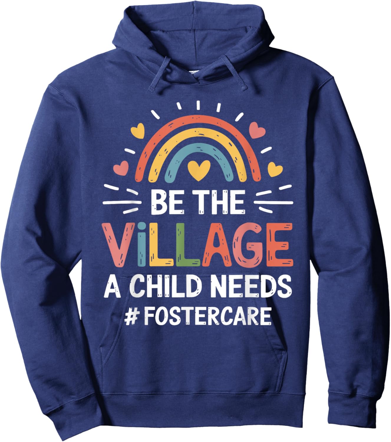 Foster Mom And Foster Dad Adoption Foster Care Parents Hoodie - Hoodie | Navy
