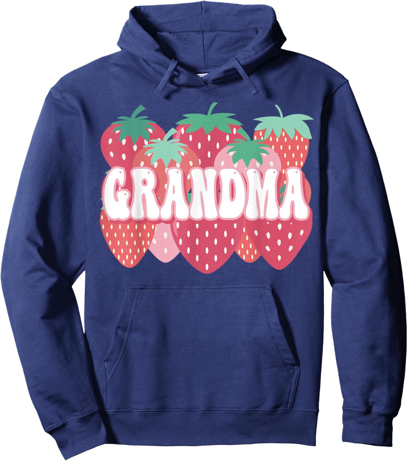 Grandma Of The Berry First Birthday Strawberry Family Party Hoodie - Hoodie | Navy