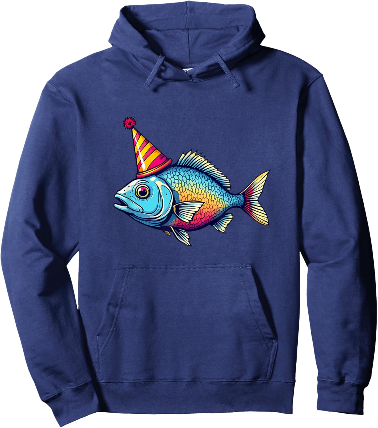 Party Sardine Tinned Fish Graphic Funny Birthday Hoodie - Hoodie | Navy