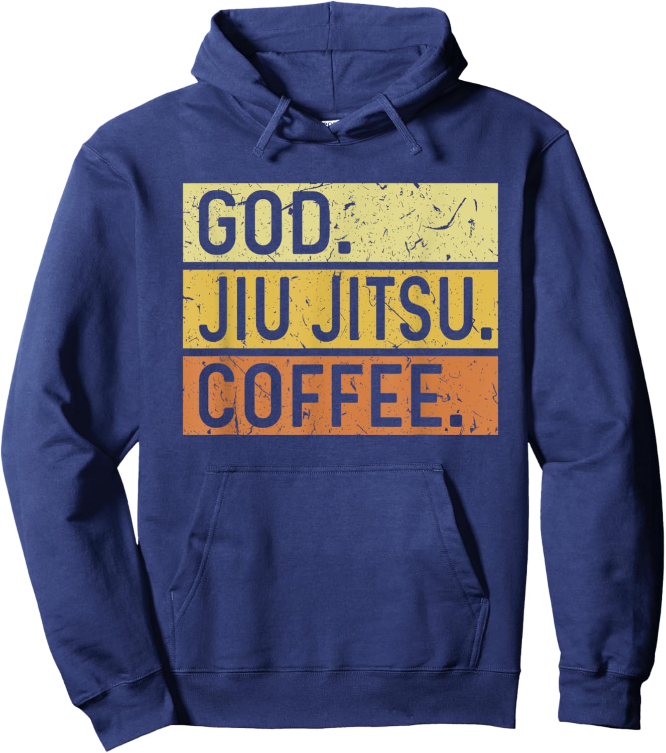 God Jiu Jitsu Coffee Jesus Brazilian Martial Arts Hoodie - Hoodie | Navy