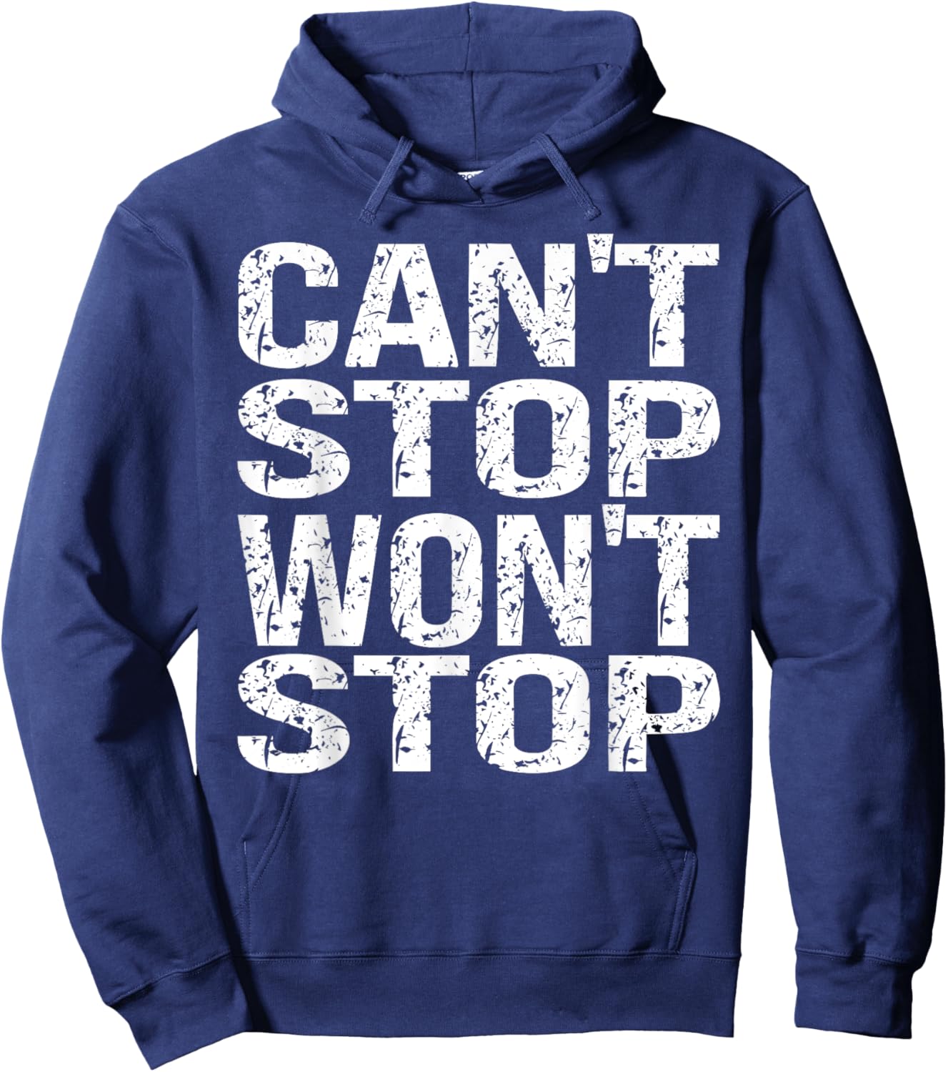 Can't Stop Running Won't Stop Running Persistence Runner's Hoodie - Hoodie | Navy