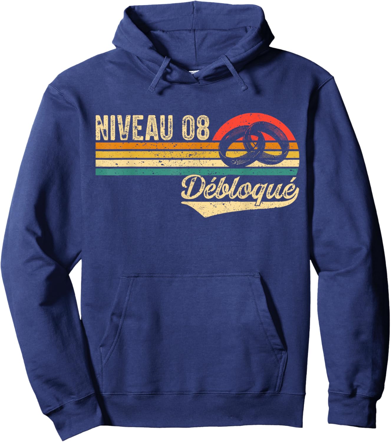 8 Years Wedding Wedding Poppy Level 8 Unlocked Hoodie - Hoodie | Navy