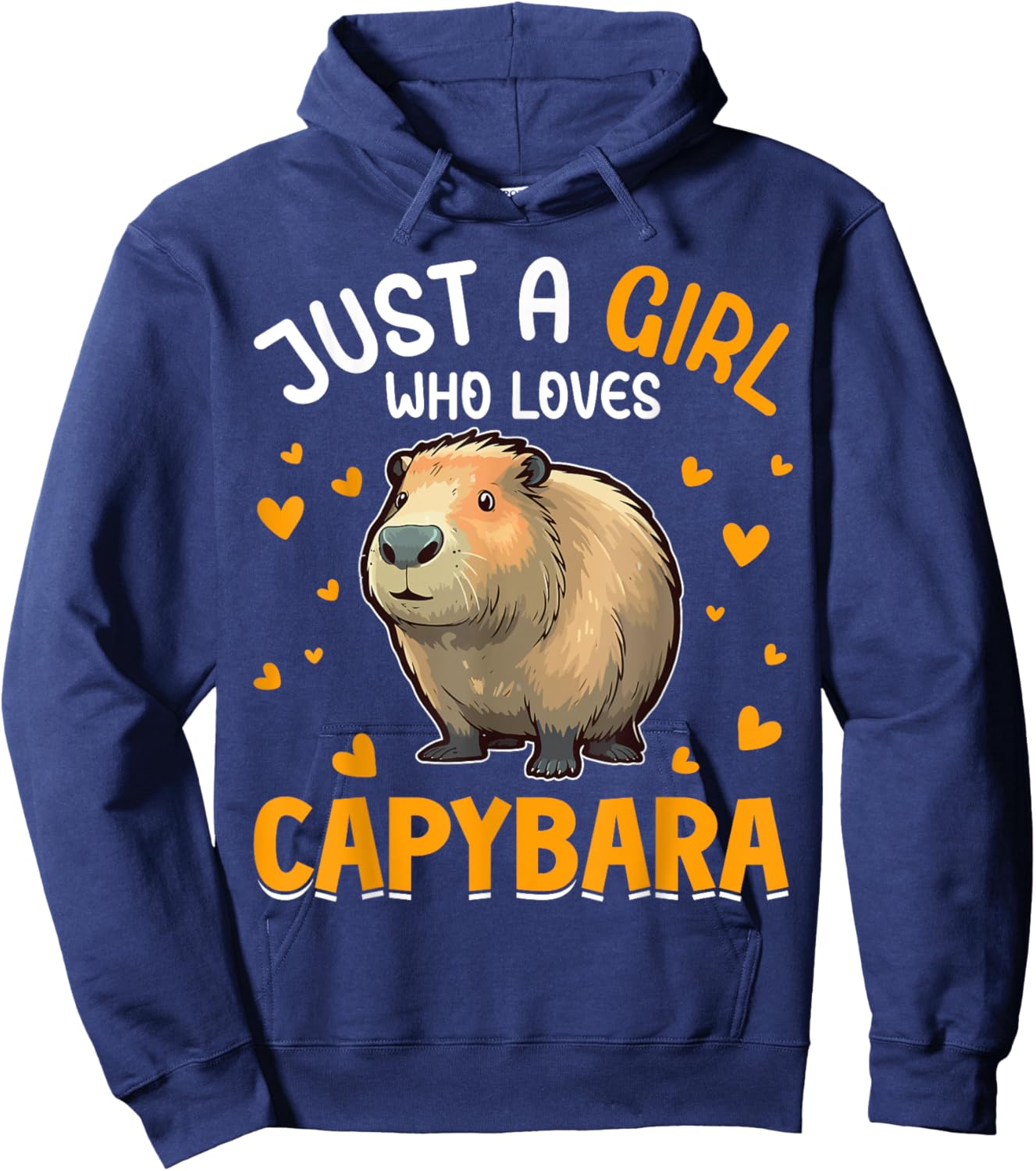 Just A Girl Who Loves Capybara Hoodie - Hoodie | Navy