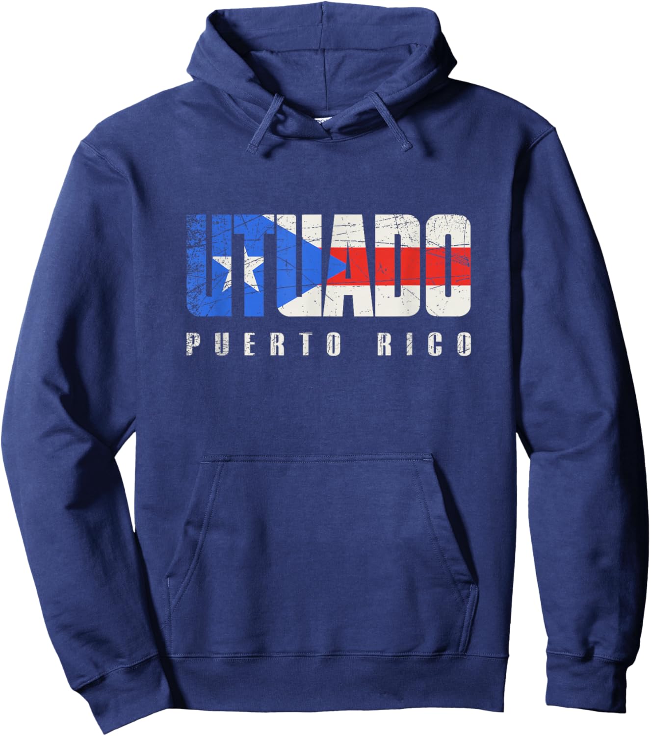 Puerto Rican flag Utuado Puerto Rico Hoodie - Hoodie | Navy