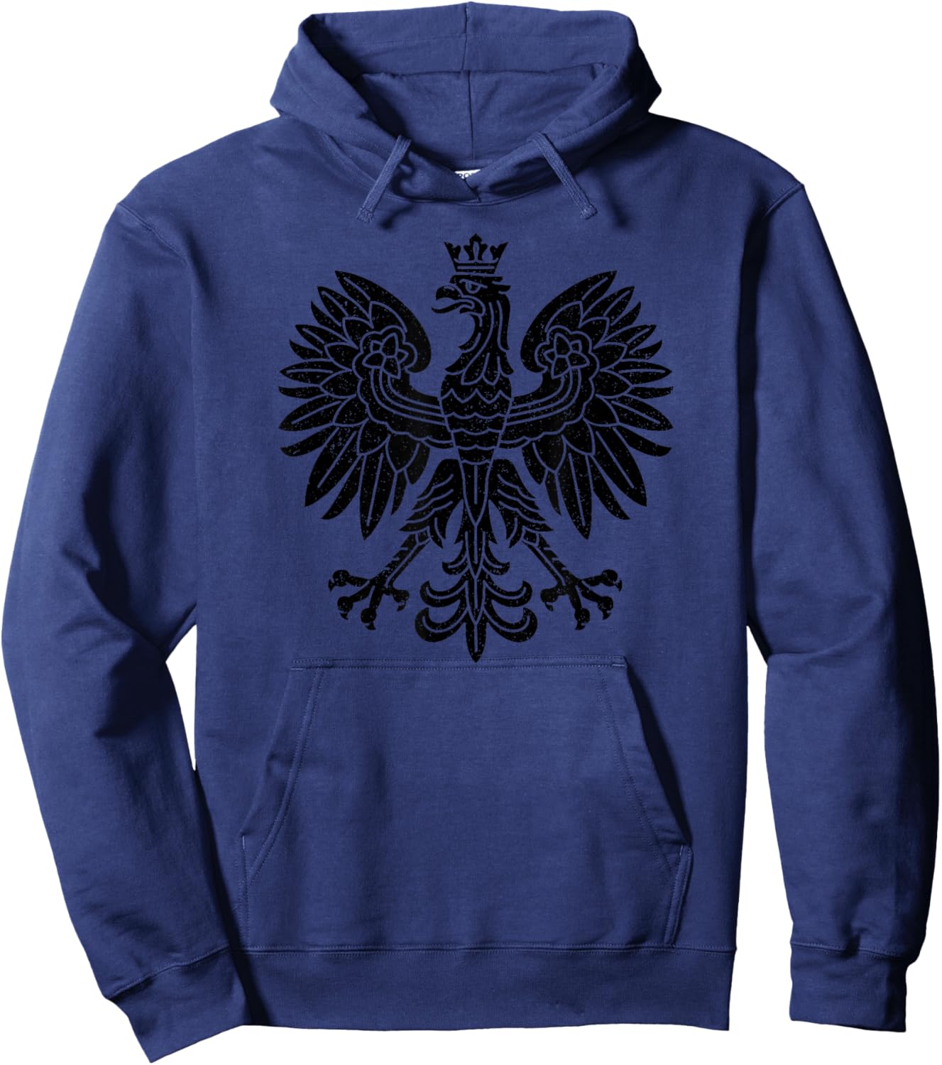 Poland Eagle Symbol Flag Polish Coat of Arms Emblem Hoodie - Hoodie | Navy