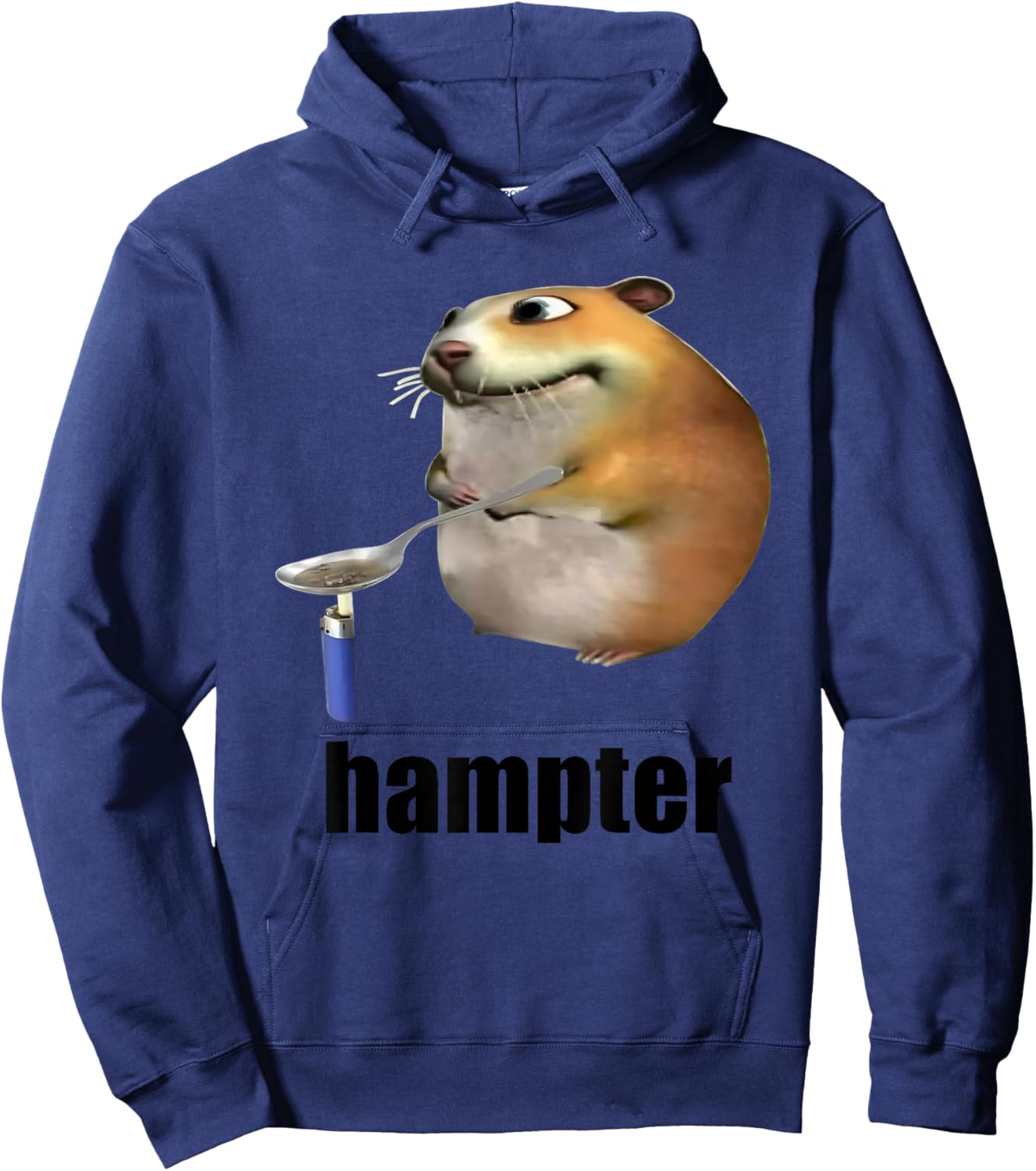 Hampter Grilling Honey Funny Hamster Hoodie - Hoodie | Navy