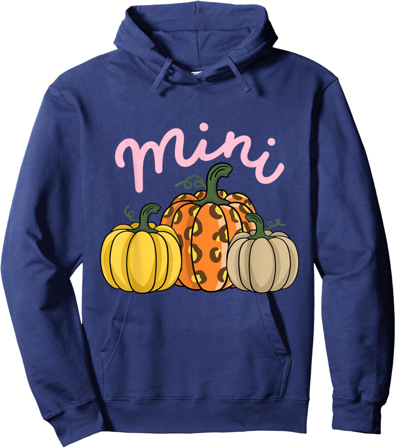 Mama and Mini Mommy and Me Matching Thanksgiving Kids Hoodie - Hoodie | Navy