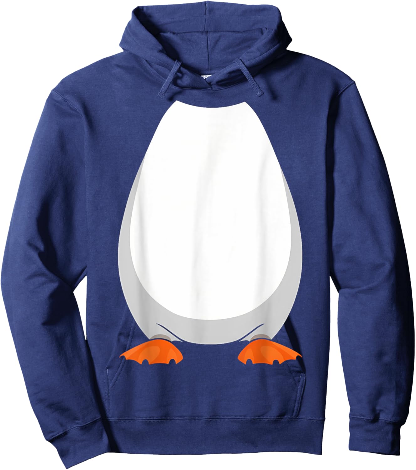 Penguin costume belly animal costume carnival Hoodie - Hoodie | Navy