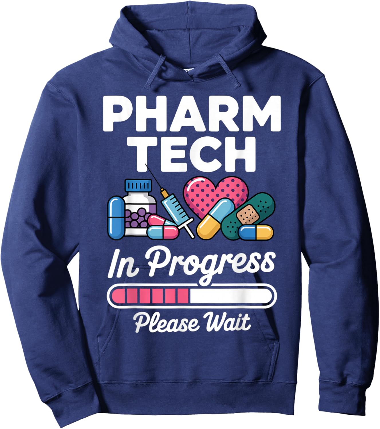 Funny Pharmacy Technician Design Women Pharmacy Tech Hoodie - Hoodie | Navy