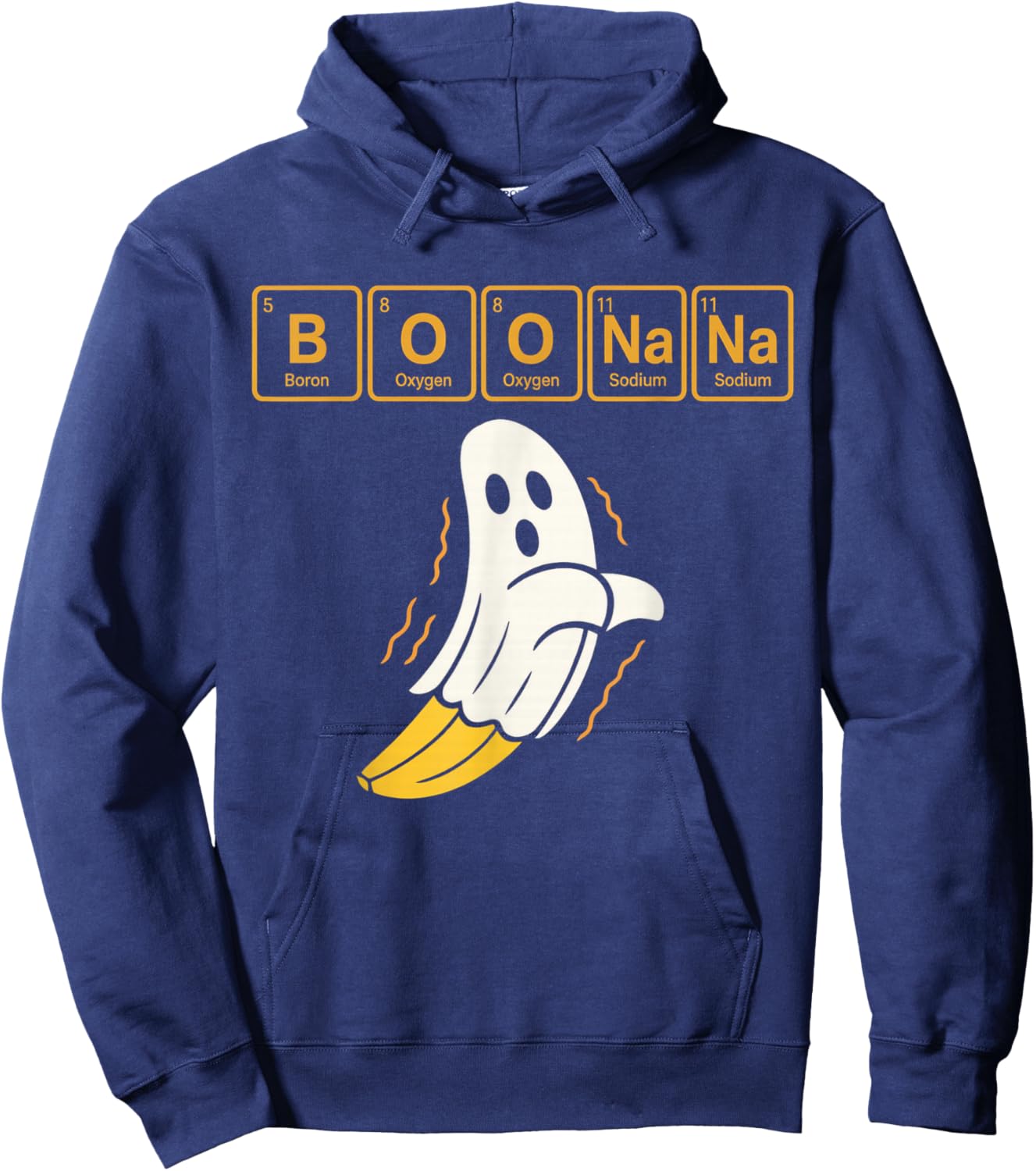 Chemistry Boonana Banana Ghost Cute Halloween Funny Teacher Hoodie - Hoodie | Navy