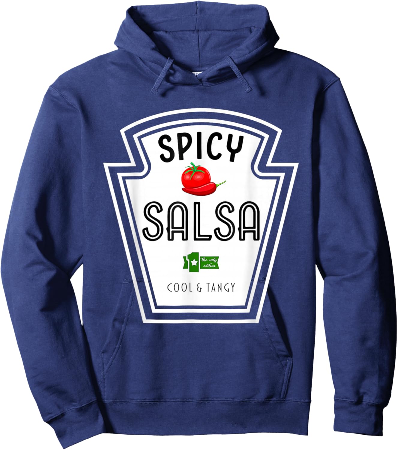 Spicy Salsa DIY Halloween Costume Group Condiments Hoodie - Hoodie | Navy