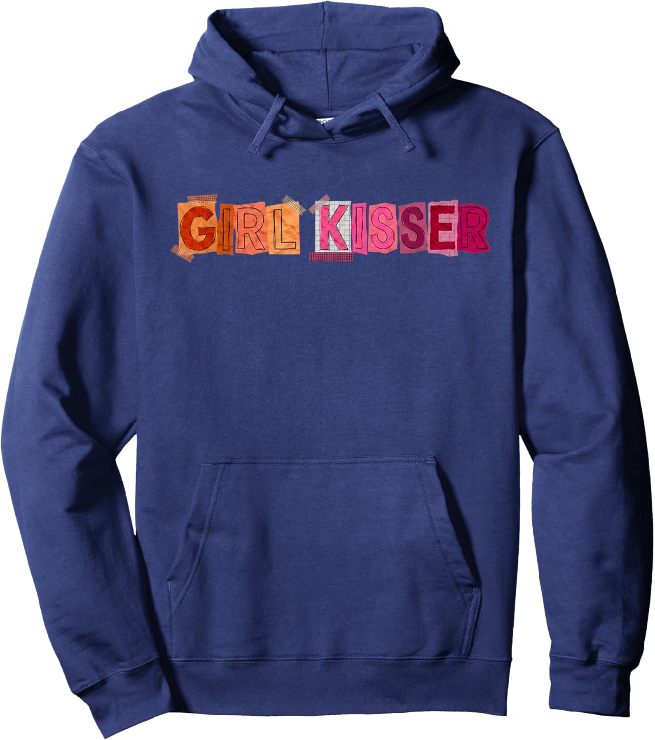 Girl Kisser Lesbian Bisexual Pride Month LGBTQ Support LGBT Hoodie - Hoodie | Navy