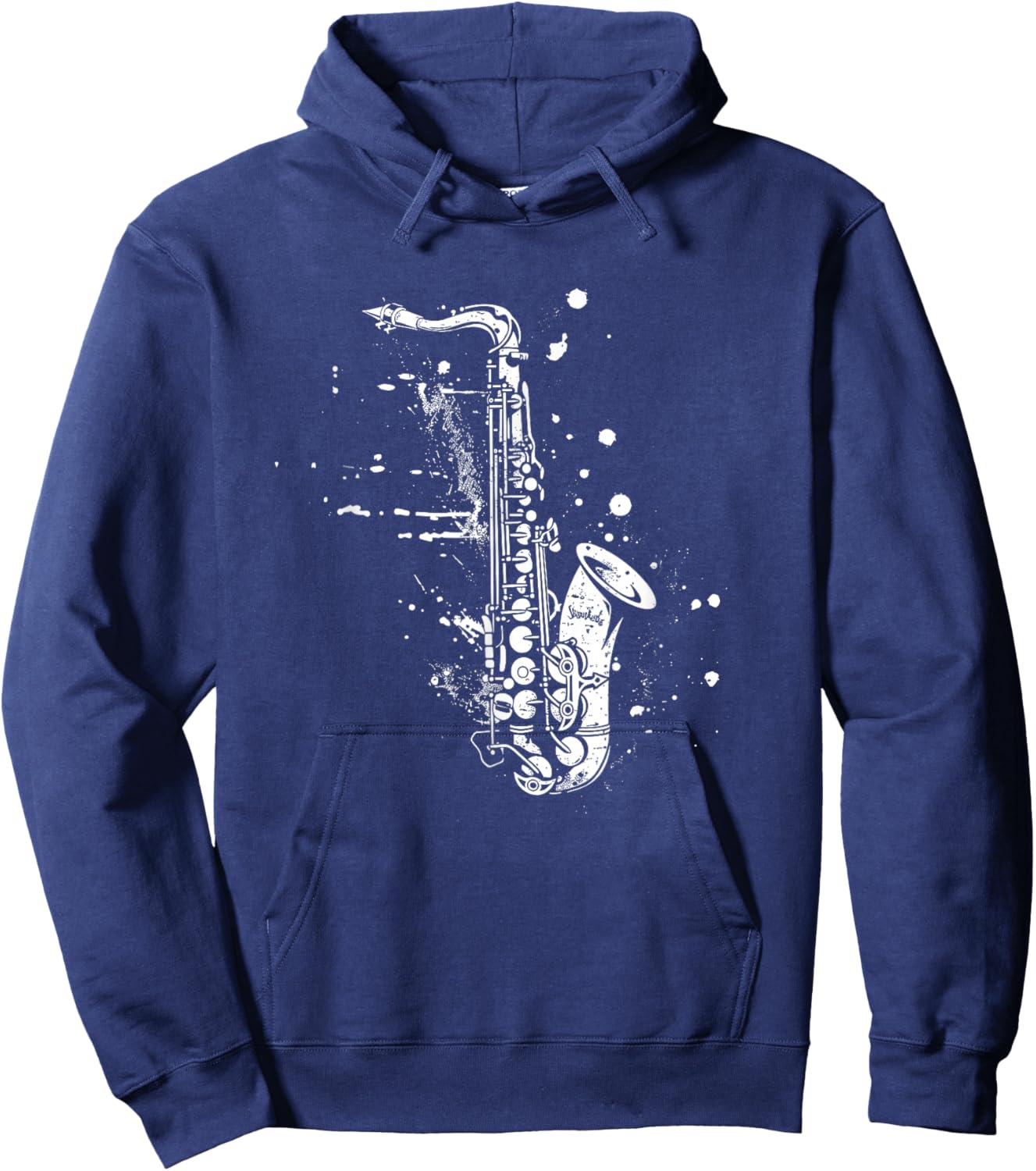 Saxophone Reed Instrument Hoodie - Hoodie | Navy