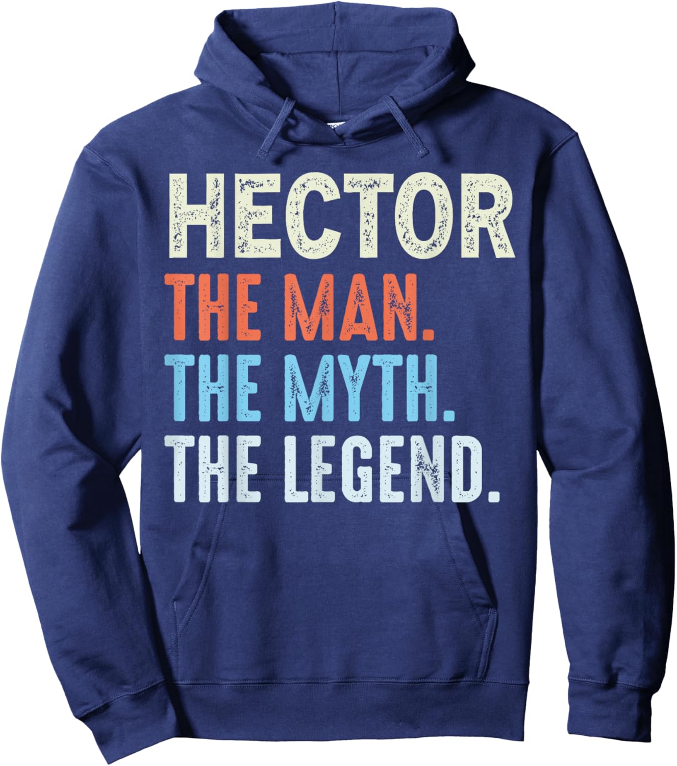 Hector The Legend Name Personalized Cute Idea Men Vintage Hoodie - Hoodie | Navy