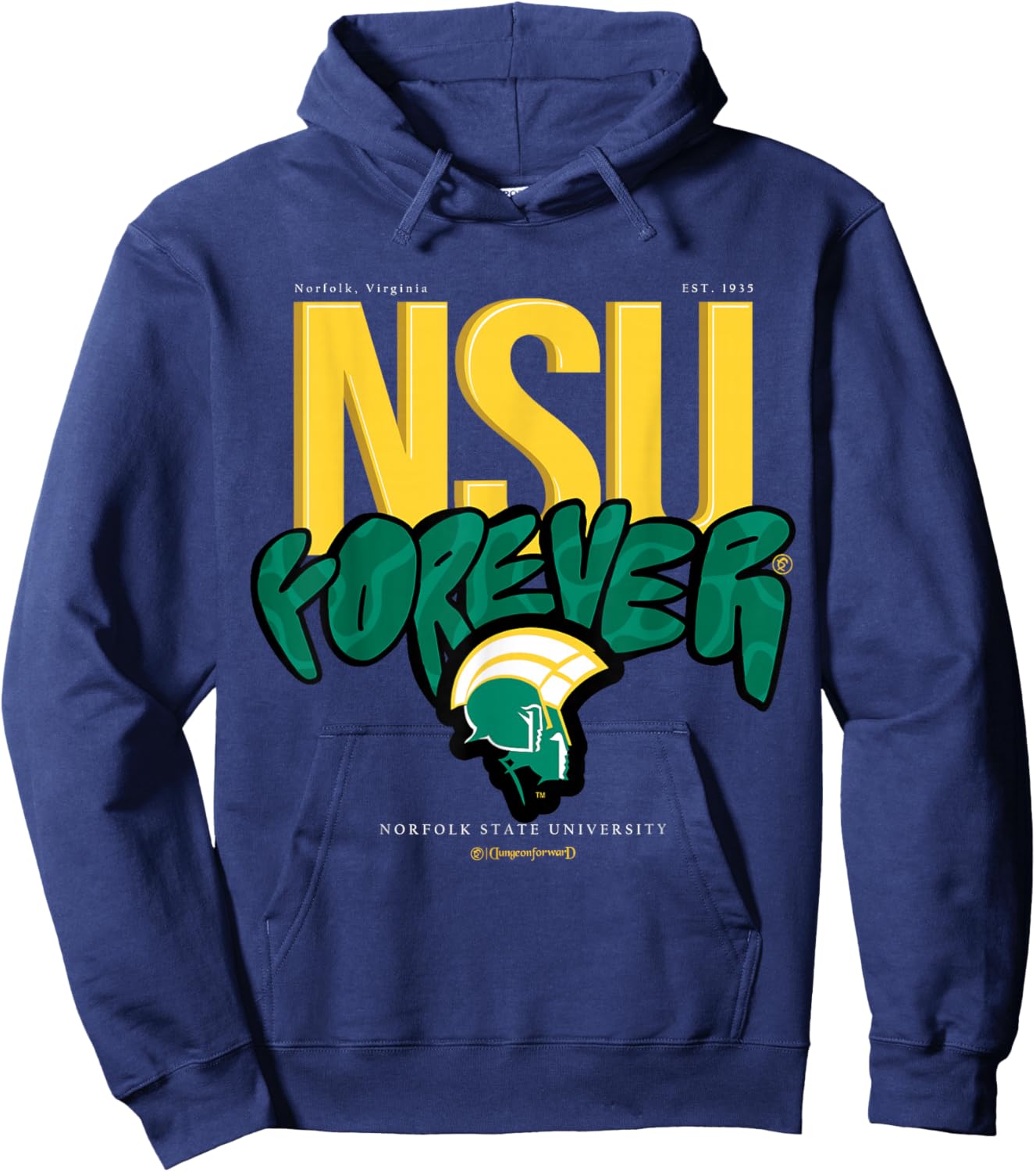 The Yard Essentials - Norfolk State University - NSU Forever Hoodie - Hoodie | Navy