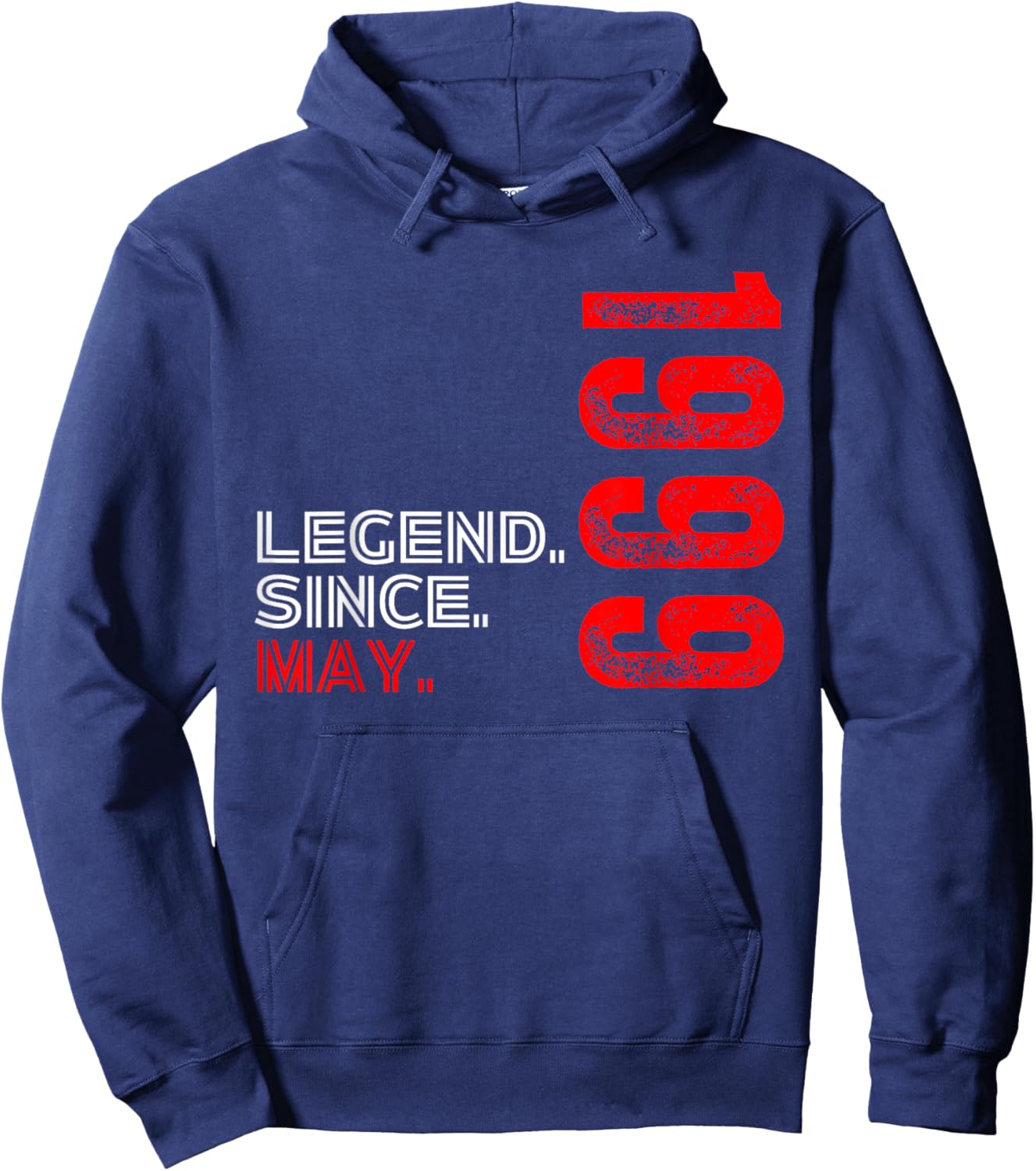 Born In May 1999 Vintage Birthday Legend Since May 1999 Hoodie - Hoodie | Navy