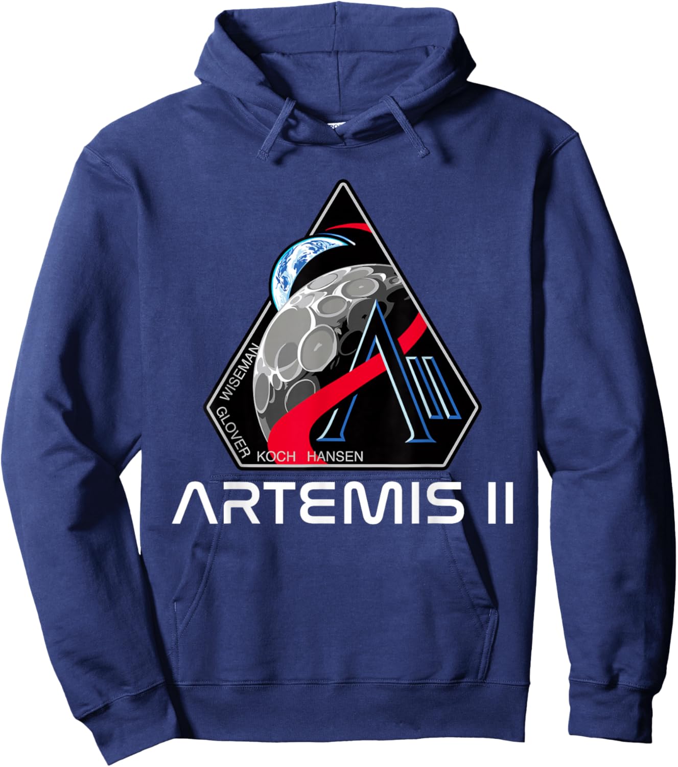 Artemis II Moon Mission Crew Space Exploration Hoodie - Hoodie | Navy