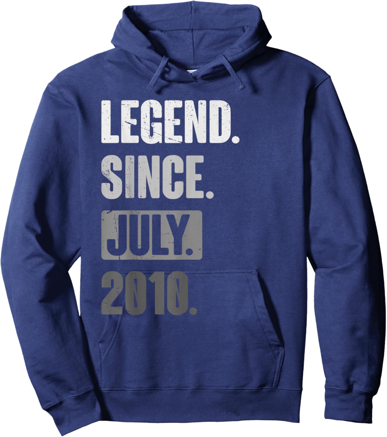 Retro 16 Years Old Legend Since July 2010 16th Birthday Hoodie - Hoodie | Navy