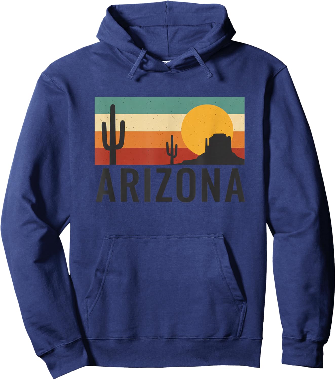 Arizona Desert Sunset Kids Cactus Saguaro State Pride Travel Hoodie - Hoodie | Navy