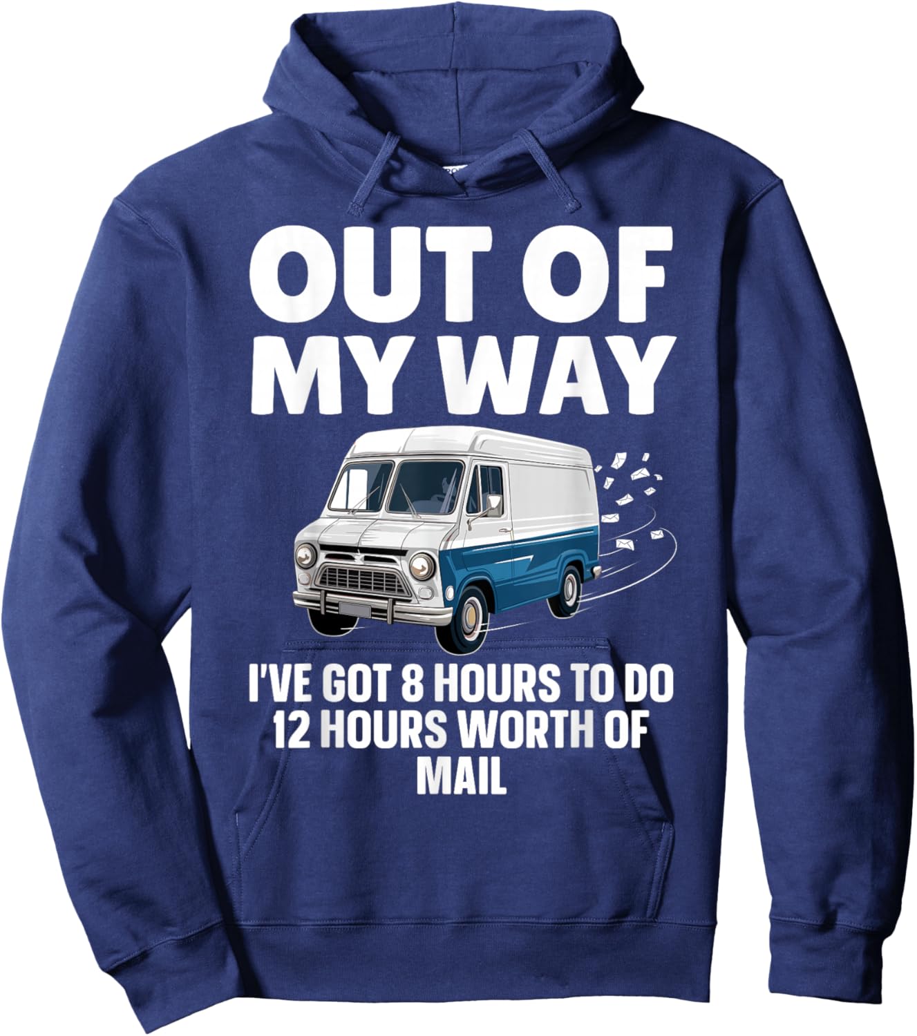 Funny Mailman Art Women Mail Carrier Postal Worker Hoodie - Hoodie | Navy