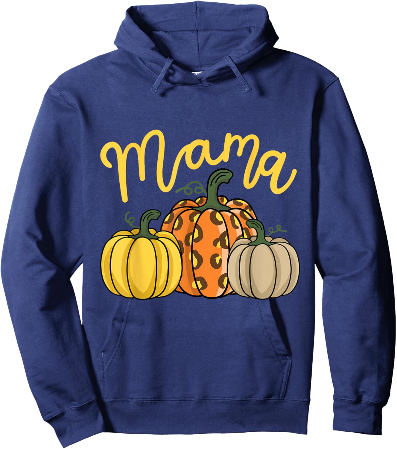 Mama and Mini Mommy and Me Matching Thanksgiving Adults Hoodie - Hoodie | Navy