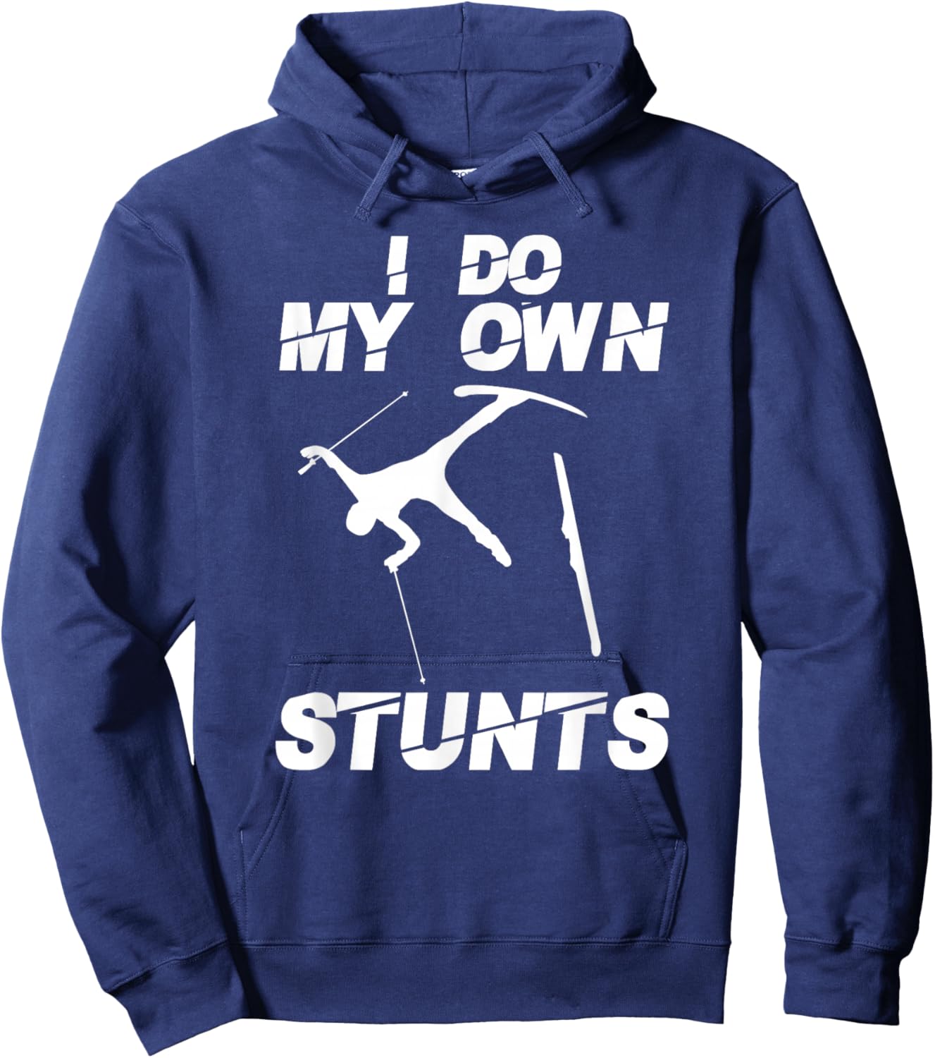 Unique Skiing Art Women Kids Skier Mountain Skiing Hoodie - Hoodie | Navy